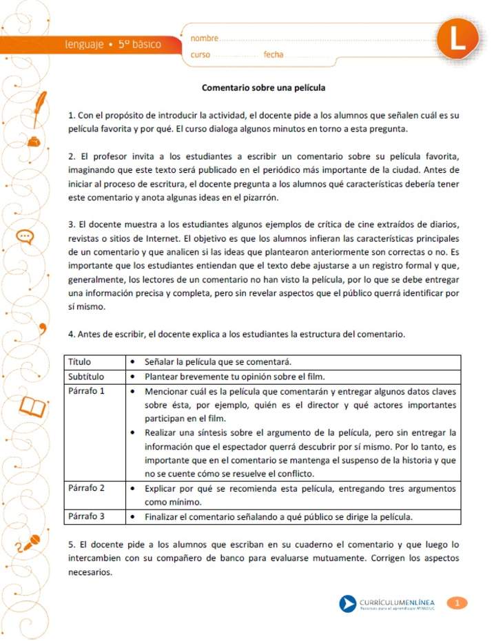 Comentario sobre mi película favorita Comentario sobre mi película favorita