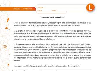 Comentario sobre mi película favorita Comentario sobre mi película favorita