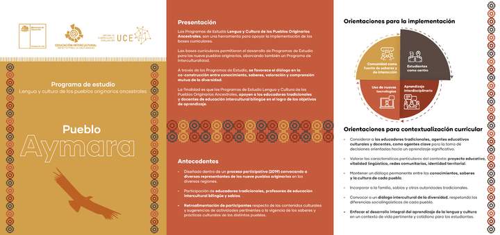 Tríptico Pueblo Aymara Tríptico Pueblo Aymara