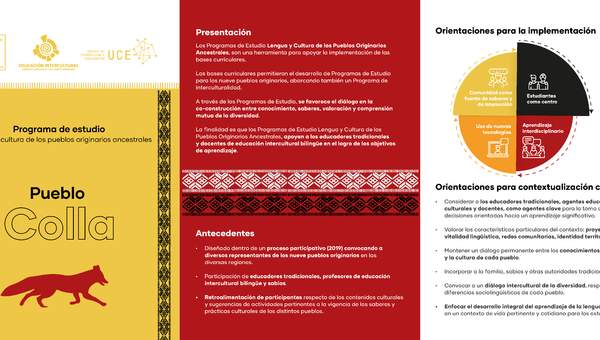 Tríptico Pueblo Colla Tríptico Pueblo Colla