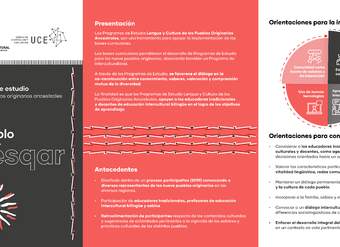 Tríptico Pueblo Kawésqar Tríptico Pueblo Kawésqar