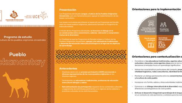 Tríptico Pueblo Lickanantay Tríptico Pueblo Lickanantay