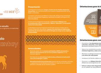 Tríptico Pueblo Lickanantay Tríptico Pueblo Lickanantay