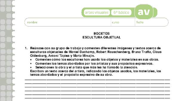 Bocetos escultura objetual Bocetos escultura objetual