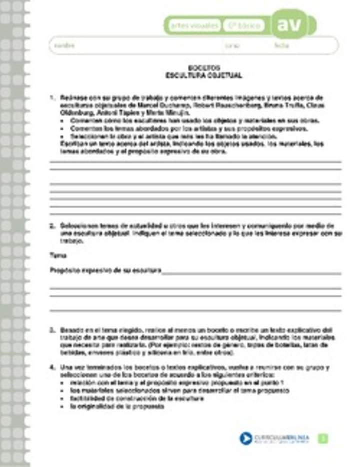 Bocetos escultura objetual Bocetos escultura objetual