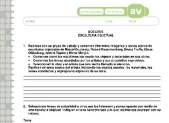 Bocetos escultura objetual Bocetos escultura objetual