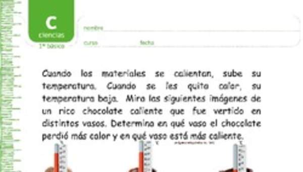 Cambios en los materiales por efecto del calor Cambios en los materiales por efecto del calor