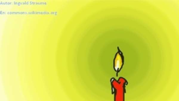 Vela encendida Vela encendida