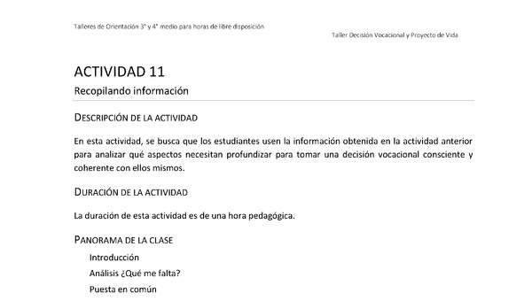 Actividad sugerida - Parte 3 - Actividad 11 - Recopilando información Actividad sugerida - Parte 3 - Actividad 11 - Recopilando información