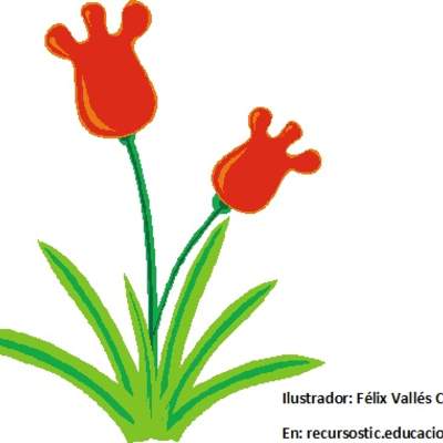 Planta con flor sin rotular Planta con flor sin rotular