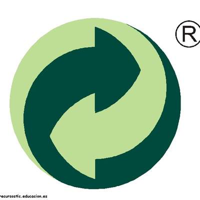 Ícono punto verde reciclado Ícono punto verde reciclado