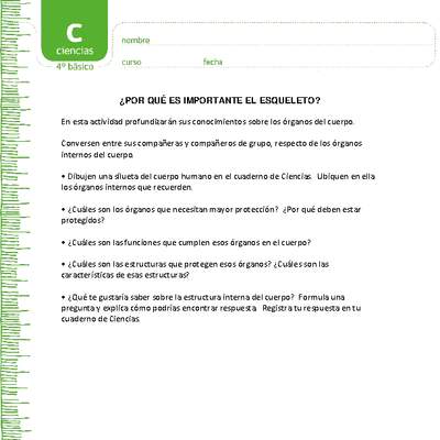 ¿Por qué es importante el esqueleto? ¿Por qué es importante el esqueleto?