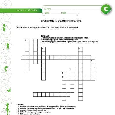 Crucigrama respiratorio Crucigrama respiratorio