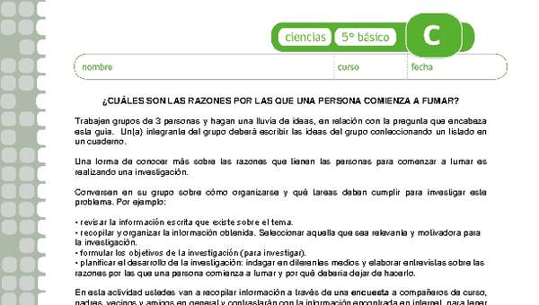 Elaboración de una encuesta sobre las razones que las personas tienen para fumar Elaboración de una encuesta sobre las razones que las personas tienen para fumar