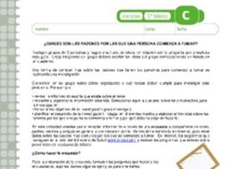 Elaboración de una encuesta sobre las razones que las personas tienen para fumar Elaboración de una encuesta sobre las razones que las personas tienen para fumar