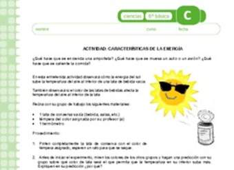 Características de la energía Características de la energía
