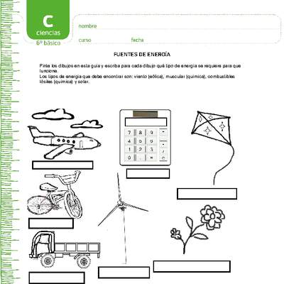 Fuentes de energía Fuentes de energía