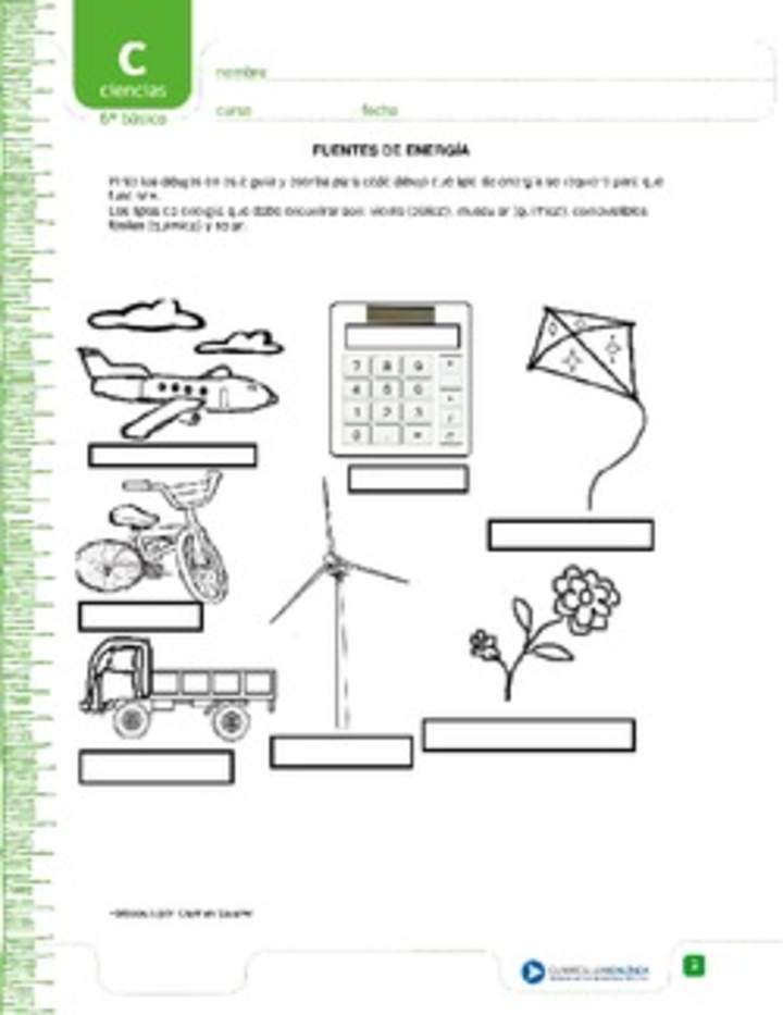 Fuentes de energía Fuentes de energía