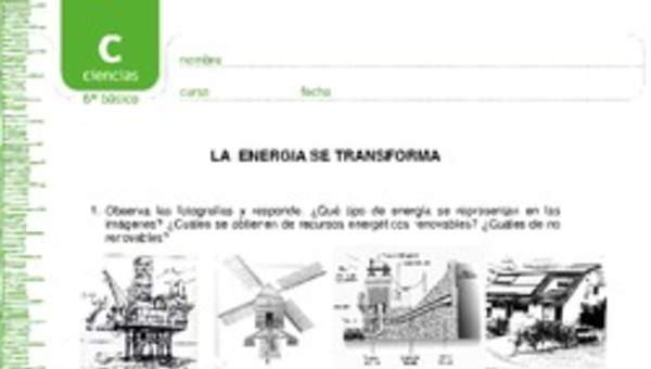 La energía se transforma La energía se transforma