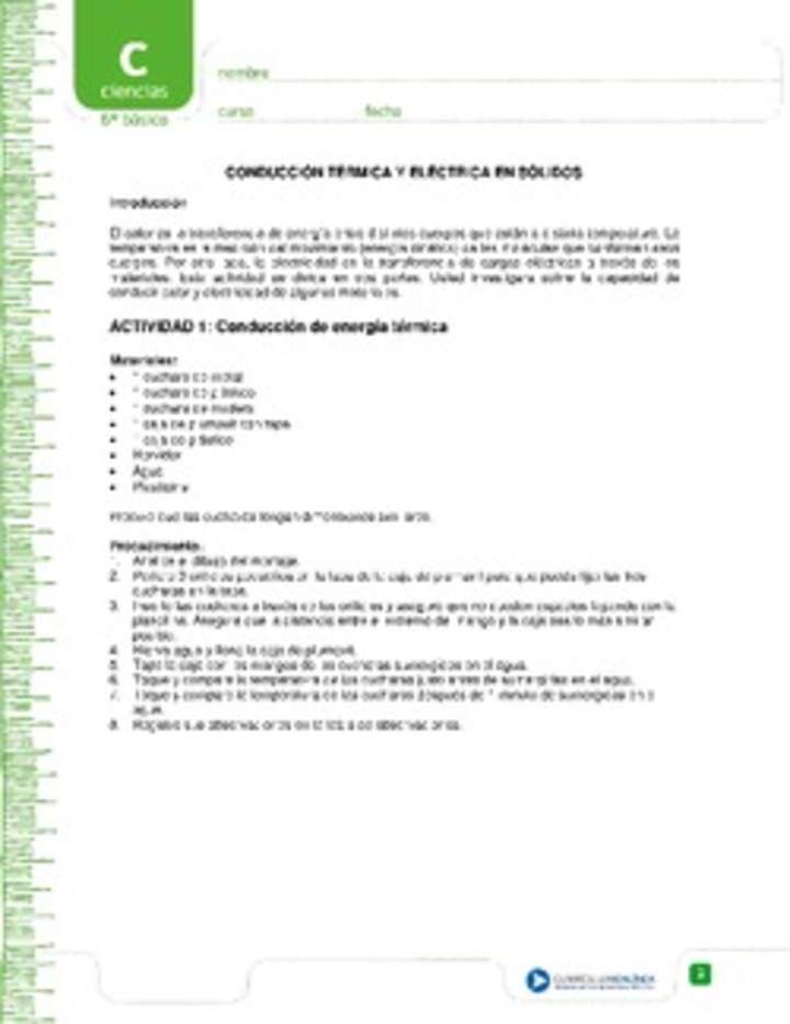 Conducción térmica y eléctrica en sólidos Conducción térmica y eléctrica en sólidos
