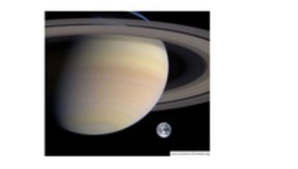 Saturno y la tierra Saturno y la tierra