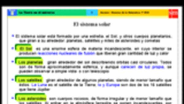 Presentación sobre la tierra y el universo Presentación sobre la tierra y el universo