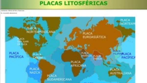 Placas litosféricas Placas litosféricas