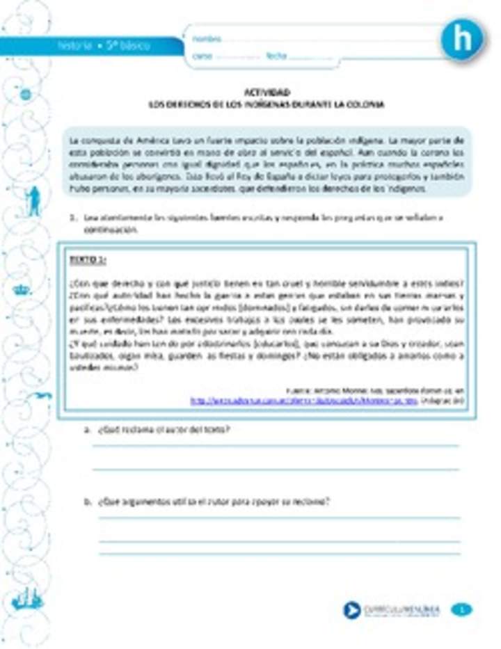 Los derechos de los indígenas durante la colonia Los derechos de los indígenas durante la colonia