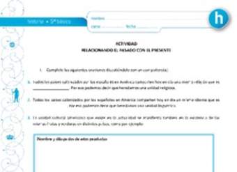 Relacionando el pasado con el presente Relacionando el pasado con el presente