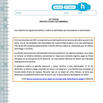 Protestas de los obreros Protestas de los obreros
