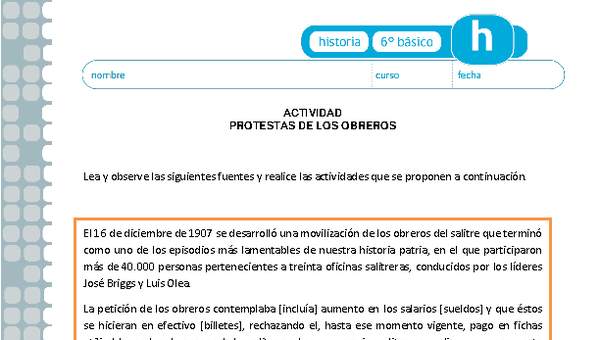 Protestas de los obreros Protestas de los obreros