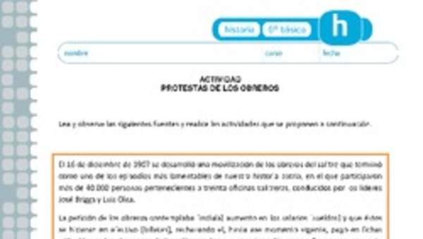 Protestas de los obreros Protestas de los obreros