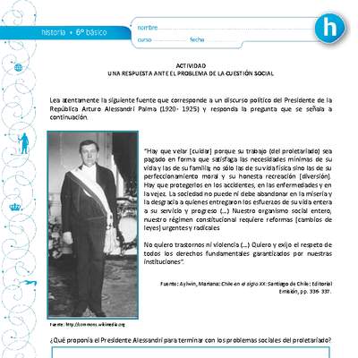 Una respuesta ante el problema de la cuestión social Una respuesta ante el problema de la cuestión social