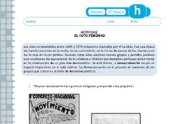 El voto femenino El voto femenino