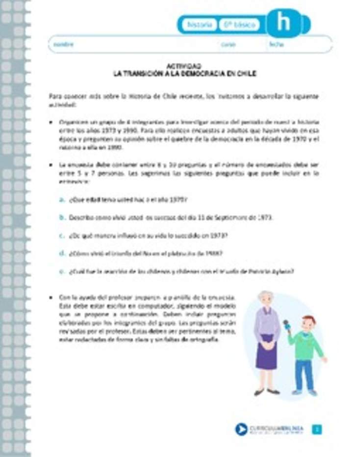 La transición a la democracia en Chile La transición a la democracia en Chile