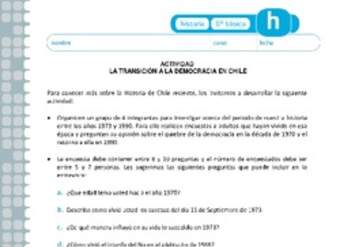 La transición a la democracia en Chile La transición a la democracia en Chile