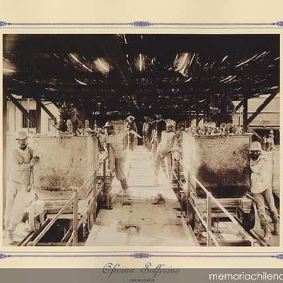 Trabajo en una salitrera Trabajo en una salitrera