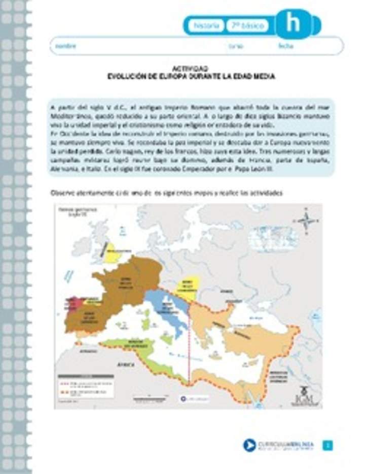 Evolución de Europa durante la Edad Media Evolución de Europa durante la Edad Media