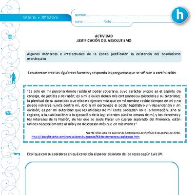 Justificación del Absolutismo Justificación del Absolutismo