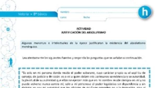 Justificación del Absolutismo Justificación del Absolutismo