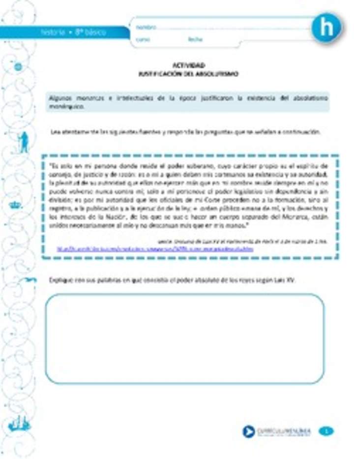 Justificación del Absolutismo