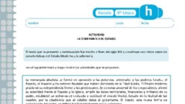 La soberanía y el Estado La soberanía y el Estado