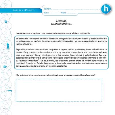 Balanza comercial Balanza comercial