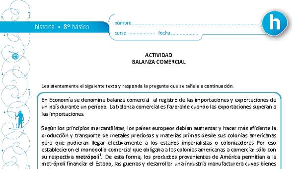 Balanza comercial Balanza comercial