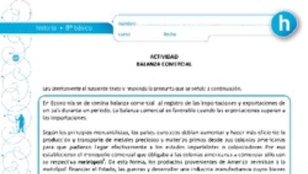 Balanza comercial Balanza comercial