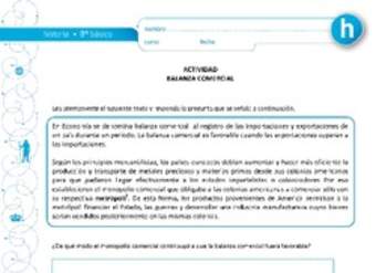 Balanza comercial Balanza comercial