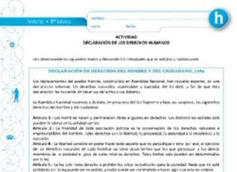 Declaración de los derechos humanos Declaración de los derechos humanos