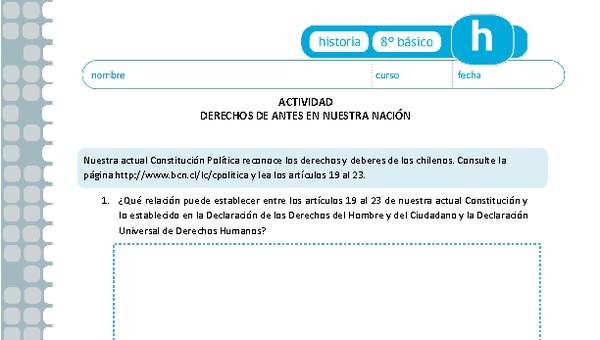 Derechos de antes en nuestra nación Derechos de antes en nuestra nación