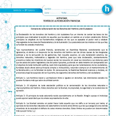 Textos de la Revolución Francesa Textos de la Revolución Francesa