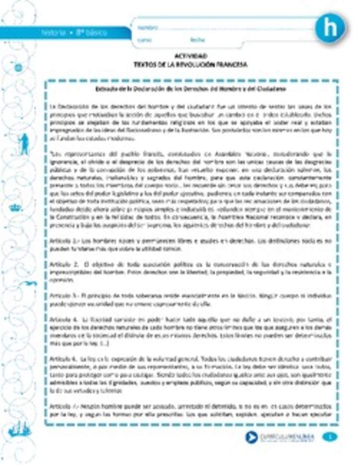 Textos de la Revolución Francesa Textos de la Revolución Francesa